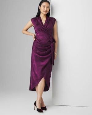 Draped Midi Dress