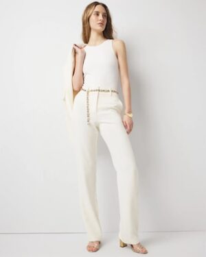 Wide Leg Crepe Trouser