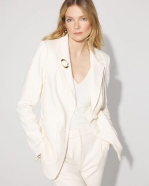 Petite Double-Pocket Belted Blazer