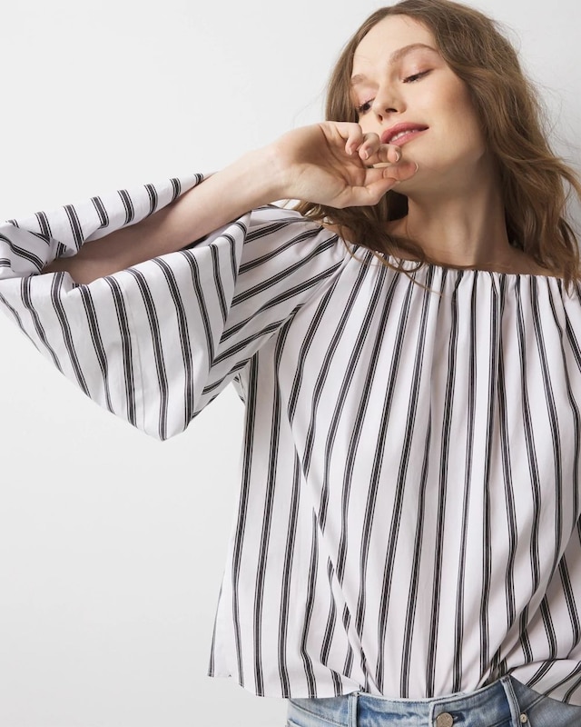 Margo Stripe White