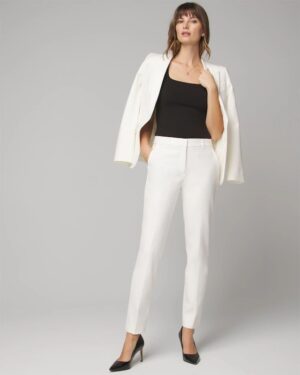 Petite WHBM Elle Slim Ankle Comfort Stretch Pant
