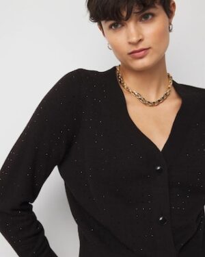 Embellished Cardigan Sweater