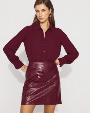 Faux Croc Skirt