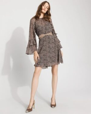 Leopard Ruffle Mini Dress