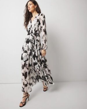 Abstract Floral Maxi Dress