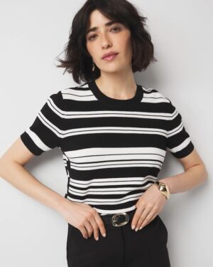 Lace Up Side Sweater Tee