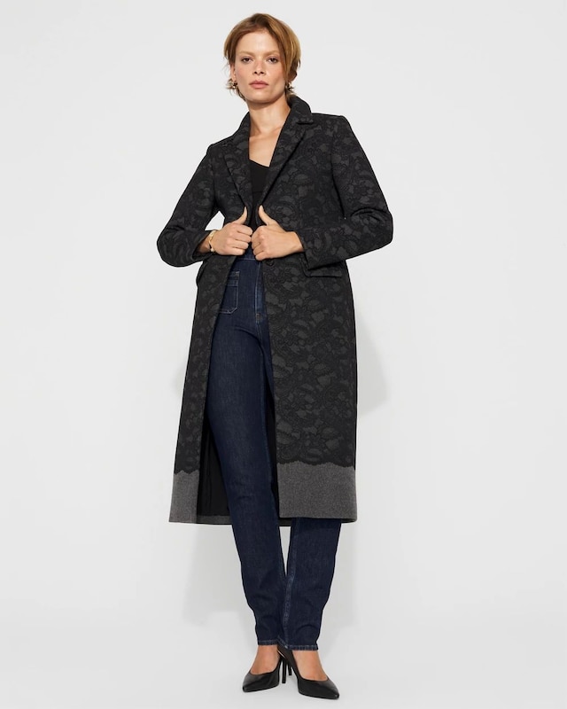 Heathered Gray w Blk Lace