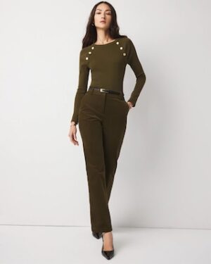 High-Rise Riley Corduroy Trouser