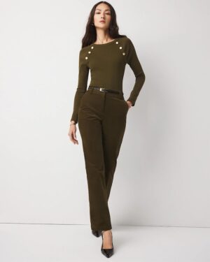 High-Rise Riley Corduroy Trouser