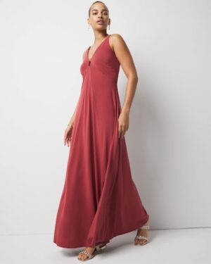 Hardware Jersey Maxi Dress