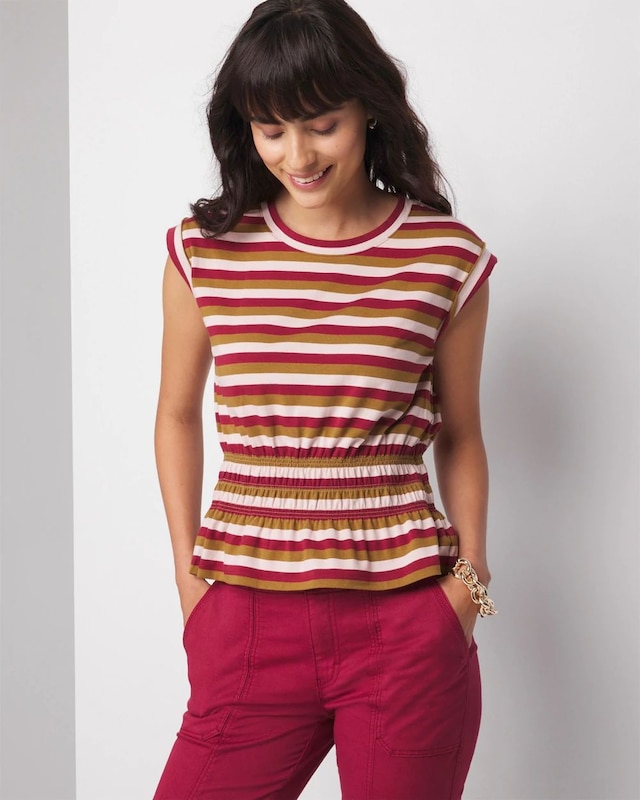 Fall Stripe S Rose Smoke