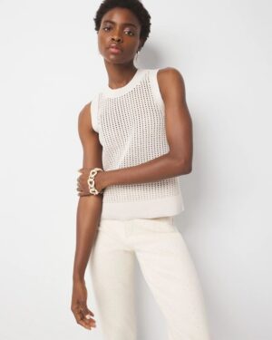 Sequin Shimmer Sweater Tank Top