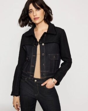 Tweed + Denim Jacket
