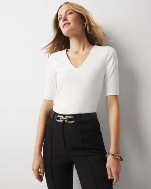 WHBMFORME All Ways Stretch Elbow-Sleeve Tee